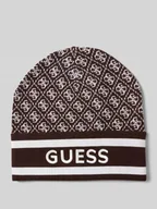 Czapki damskie - Czapka z dzianiny z wyhaftowanym logo model ‘SEVYN’ - miniaturka - grafika 1