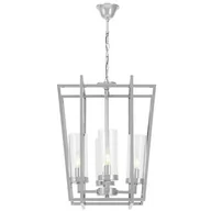 Lampy sufitowe - NOWOCZESNA LAMPA WISZĄCA CHROMOWANA ARES W4 - miniaturka - grafika 1