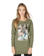 Bluzy damskie - Długa Bluza Tunika Damska Bawełniana 249-07 r S - miniaturka - grafika 1