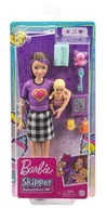 Lalki dla dziewczynek - Mattel Barbie Opiekunka Lalka + bobas + akcesoria GRP11 GRP10 - miniaturka - grafika 1