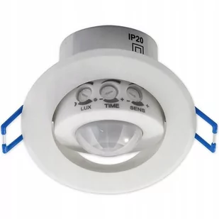 Czujnik RUCHU PIR LED regulowany podtynkowy 360° - Alarmy - miniaturka - grafika 1