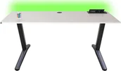 Biurka gamingowe - Biurko Marco Game Skill Biało-Czarne 140 cmx70 cm - miniaturka - grafika 1