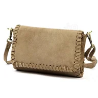 Portfele - TOREBKA ZAMSZ NATURALNY 25-028 Taupe - miniaturka - grafika 1