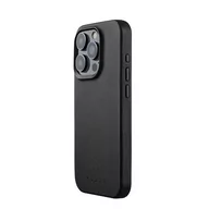 Etui i futerały do telefonów - Mujjo Full Leather Case - etui skórzane do iPhone 15 Pro kompatybilne z MagSafe (black) - miniaturka - grafika 1