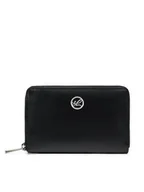 Portfele - Semi Line Duży Portfel Damski P8271-0 Czarny - miniaturka - grafika 1