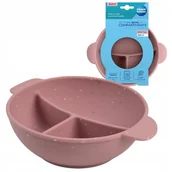 Miseczki i talerzyki dla dzieci - CANPOL BABIES MISKA SILIKONOWA DOTS Z 3 PRZEGRÓDKAMI I PRZYSSAWKĄ 360 ML - miniaturka - grafika 1