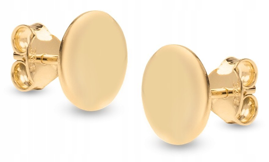 ZŁOTE KOLCZYKI NA SZTYFT KÓŁKA 333