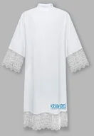 Szaty liturgiczne - Alba z gipiurą 20 cm biała - miniaturka - grafika 1