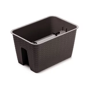 Prosperplast Donica balkonowa RATOLLA RAILING DRLB400 umbra - Donice - miniaturka - grafika 1