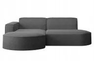 Narożniki - Sofa w kształcie L Modena narożnik tkanina Neve ciemnoszary lewy - miniaturka - grafika 1