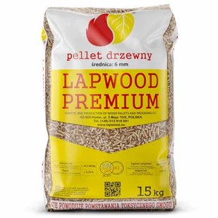 Pellet drzewny Lapwood Premium Enplus A1 - Materiały opałowe - miniaturka - grafika 1