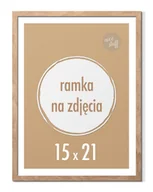 Ramki na zdjęcia - Ramka na zdjęcia 15x21 cm A5 Ramki 21x15 brązowa stojąca z nóżką - miniaturka - grafika 1