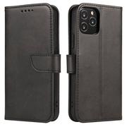 Etui i futerały do telefonów - Magnet Case elegancki futerał etui pokrowiec z klapką i funkcją podstawki Motorola Moto G30 / Moto G 20 / Moto G10 czarny - miniaturka - grafika 1