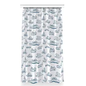 Zasłony - Gotowa zasłona na taśmę 150x280 Niebieskie statki, Fabricsy - miniaturka - grafika 1
