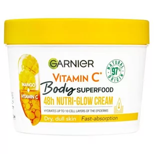 Garnier Body Superfood 48h Nutri-Glow Cream Vitamin C krem do ciała 380 ml dla kobiet - Balsamy i kremy do ciała - miniaturka - grafika 1
