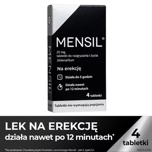 Hasco-Lek MENSIL 25 mg 4 tabletki 3341672 - Układ moczowy i płciowy - miniaturka - grafika 1
