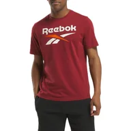 Koszulki męskie - Koszulka męska Reebok 100206030 IDENTITY BIG LOGO Czerwona - miniaturka - grafika 1