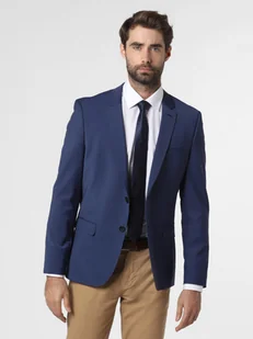 HUGO Męska marynarka od garnituru modułowego Mężczyźni Super Slim Fit niebieski jednolity, 50 - Garnitury - miniaturka - grafika 1