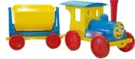 Jeździki dla dzieci - Pociąg z jednym wagonikiem mix - 3toysm - miniaturka - grafika 1