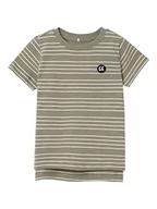 Koszulki i topy damskie - Bestseller A/S Chłopcy NMMVOBY SS TOP H1 T-shirt, Dried Sage/Stripes:Whitecap Gray, 92, Dried Sage/Stripes:whitecap Gray, 92 - miniaturka - grafika 1