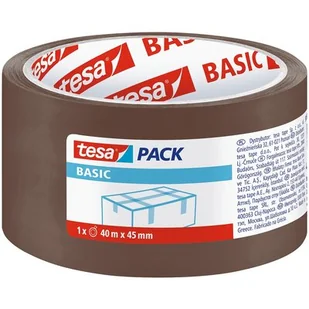 Tesa All Taśma pakowa BASIC 40m x 55mm brązowa 58574-00000-00TS - Taśmy izolacyjne i naprawcze - miniaturka - grafika 1