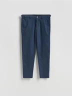 Spodnie męskie - Reserved - Spodnie chino slim - granatowy - miniaturka - grafika 1