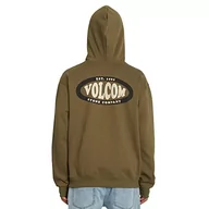 Bluzy męskie - Volcom Męska bluza z kapturem Watanite, wojskowa, S, wojskowy, S - miniaturka - grafika 1
