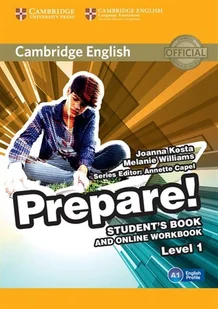 Cambridge University Press Cambridge English Prepare! 1 Student's Book - Joanna Kosta, Melanie Williams - Książki do nauki języka angielskiego - miniaturka - grafika 1