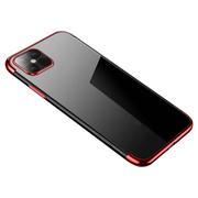 Etui i futerały do telefonów - Clear Color case żelowy pokrowiec etui z metaliczną ramką iPhone 12 Pro / iPhone 12 czerwony - miniaturka - grafika 1