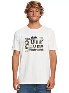 Quiksilver Podstawowa koszulka męska biała S - Koszulki męskie - miniaturka - grafika 1