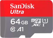 Karty pamięci - SanDisk Ultra microSDXC 64GB UHS-I + adapter (SDSQUAB-064G-GN6MA) - miniaturka - grafika 1