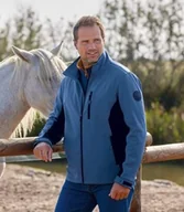 Kurtki męskie - Kurtka Softshell HighTech Mężczyzna Atlas For Men - Kolor : Niebieski - Rozmiar : L - miniaturka - grafika 1