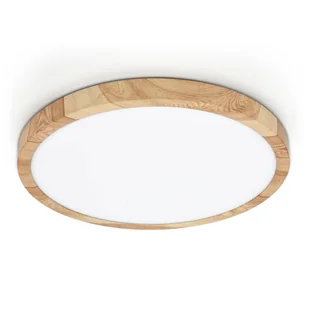 Łazienkowy plafon Alata PLF-72836-400R-32W-WO Italux LED 32W 2800-6000K IP44 drewniany - Lampy sufitowe - miniaturka - grafika 1