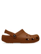 Klapki i japonki męskie - Crocs Klapki Classic 10001 Brązowy - miniaturka - grafika 1