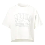 Koszulki i topy damskie - Reebok Damska koszulka z grafiką, zielona, XL, ZIELONY, XL - miniaturka - grafika 1