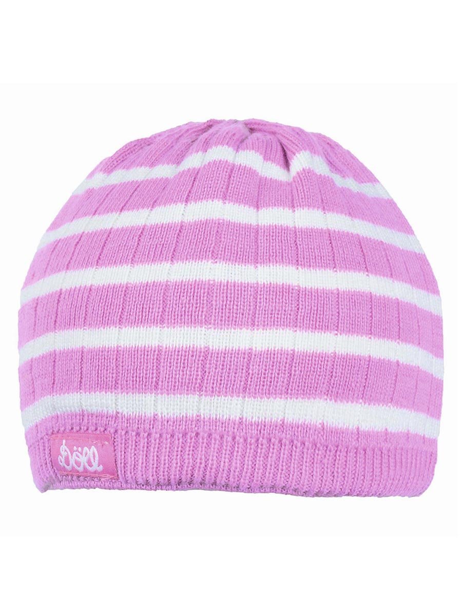 Dziewczęca czapka z daszkiem z dzianiny różowa Döll r.47
