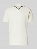 Koszulki męskie - Koszulka polo o kroju slim fit z dekoltem w serek model ‘SANGEV’ - miniaturka - grafika 1