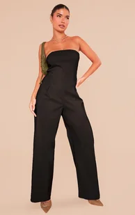 PRETTYLITTLETHING PETITE KOMBINEZON CZARNY 34 EKW - Kombinezony - miniaturka - grafika 1