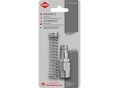 Złącza, przejściówki, adaptery - OKUCIE WĘŻA SPIRALNEGO 12*8 WTYK ZE SPRĘŻYNĄ - miniaturka - grafika 1