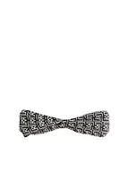 Ozdoby do włosów - Elegancka opaska na włosy w biało-czarne monogramy KAZAR - miniaturka - grafika 1