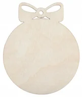 Bombki - Bombki zawieszka kokarda BOMBKA sklejka pełna 10cm - miniaturka - grafika 1