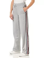 Spodnie damskie - Tommy Hilfiger Damskie spodnie dresowe Brush Terry Glb Str Swtpants, Jasnoszary Htr, XS - miniaturka - grafika 1
