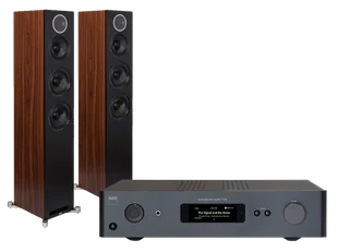 NAD C 379 (czarny) + Debut Reference F5 (czarny) - Zestawy stereo - miniaturka - grafika 1