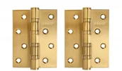 Zawiasy, okucia i inne akcesoria - Zawias splatany 4x3x3,złote. (blister) (2 szt.) - miniaturka - grafika 1