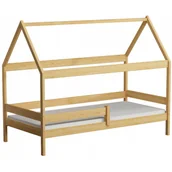 Łóżka dla dzieci i młodzieży - Łóżko dziecięce domek z materacem, sosna W1-Z12 - miniaturka - grafika 1