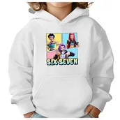 Bluzy dla dziewczynek - BLUZA DZIECIĘCA 67 SIX SEVEN VIRAL HUNTRIX 104 CHŁOPIĘCA DZIEWCZĘCA - miniaturka - grafika 1