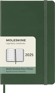 Moleskine Kalendarz 2025 Zielony Pocket Weekly Hard Tygodniowy (9X14) - Kalendarze - miniaturka - grafika 1