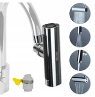 Baterie kuchenne - SOTBE Przedłużka do baterii kuchennej kranu obrotowa perlator 4 funkcje - miniaturka - grafika 1