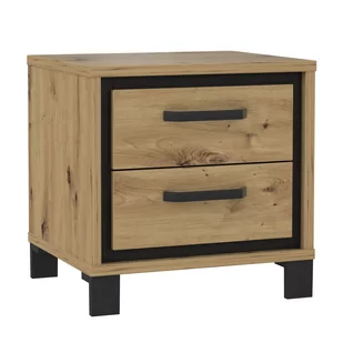 Szafka Nocna TDHK011-C773 Trondheim Forte Dąb Artisan, Dąb Czarny - Szafki nocne - miniaturka - grafika 1