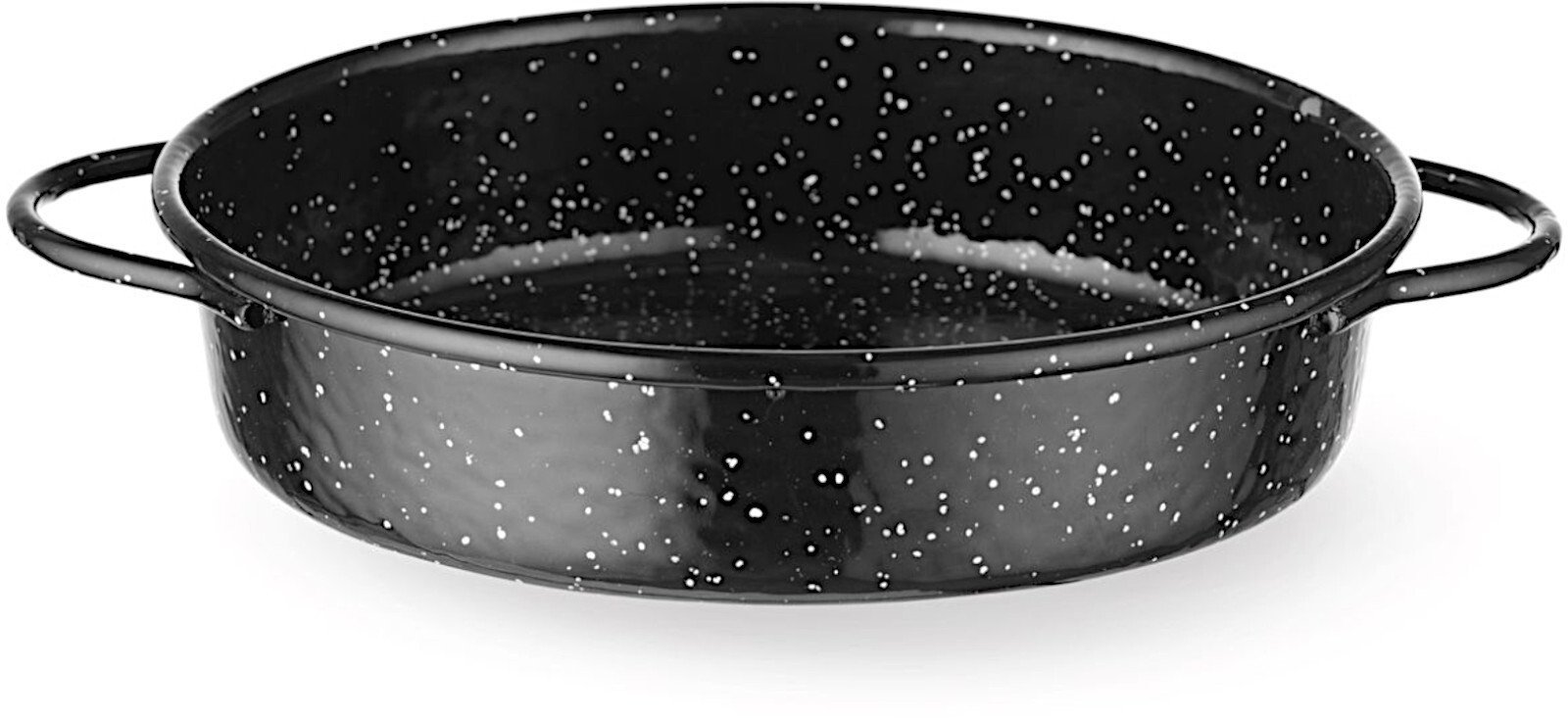 Patelnia emaliowana okrągła z uchwytami śr. 200x45 mm Patelnia emaliowana okrągła z uchwytami śr. 200x45 mm